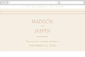 "Modern Ticket" - Wedding Website in Rust by Alethea and Ruth - Desktop Design