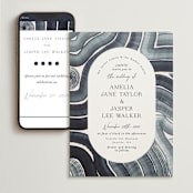 "Painted Trails" - Wedding Website in Navy by Alethea and Ruth - Match Your Stationery