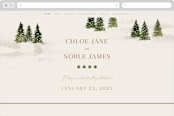 "Into the Forest" - Wedding Website in Cream by Alethea and Ruth - Desktop Design