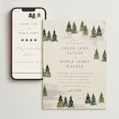 "Into the Forest" - Wedding Website in Cream by Alethea and Ruth - Match Your Stationery
