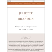 "Center Crest" - Wedding Website in Sweet Potato by Alethea and Ruth - Mobile Layout