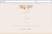 "Wildflower Wreath" - Wedding Website in Meadow by Grace Kreinbrink - Desktop Design