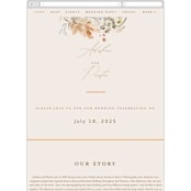 "Wildflower Wreath" - Wedding Website in Meadow by Grace Kreinbrink - Mobile Layout