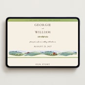 "Farm and Field" - Wedding Website in Grass by Paper Sun Studio - Desktop Design