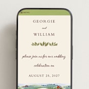 "Farm and Field" - Wedding Website in Grass by Paper Sun Studio - Mobile Layout