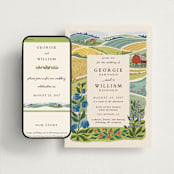 "Farm and Field" - Wedding Website in Grass by Paper Sun Studio - Match Your Stationery