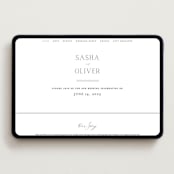 "Ashbury" - Wedding Website in Ink by Kristie Kern - Desktop Design