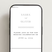 "Ashbury" - Wedding Website in Ink by Kristie Kern - Mobile Layout