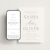 "Ashbury" - Wedding Website in Ink by Kristie Kern - Match Your Stationery