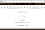 "Arcadia" - Wedding Website in Noir by Olivia Raufman - Desktop Design