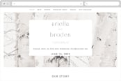 "Winter Birch" - Wedding Website in Natural by Melanie Severin - Desktop Design