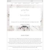 "Winter Birch" - Wedding Website in Natural by Melanie Severin - Mobile Layout
