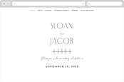 "Perfect Balance" - Wedding Website in Onyx by Lauren Chism - Desktop Design