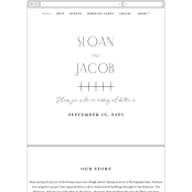 "Perfect Balance" - Wedding Website in Onyx by Lauren Chism - Mobile Layout