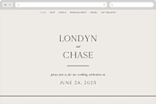 "Apropos" - Wedding Website in Au Lait by Design Lotus - Desktop Design