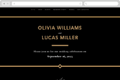 "love love love" - Wedding Website in Onyx by Robert and Stella - Desktop Design