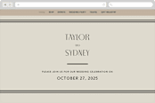 "Seraphina" - Wedding Website in Sand by Robert and Stella - Desktop Design