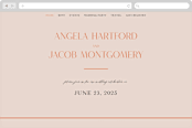 "ampersand names" - Wedding Website in Carrot by Lori Wemple - Desktop Design