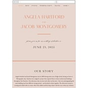 "ampersand names" - Wedding Website in Carrot by Lori Wemple - Mobile Layout