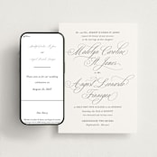 "When I Fall In Love" - Wedding Website in Snow Bright by Design Lotus - Match Your Stationery