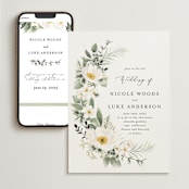 "Botanical Swag" - Wedding Website in Spring by Susan Moyal - Match Your Stationery
