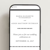 "Portrait" - Wedding Website in Platinum by Heather Schertzer - Mobile Layout