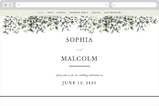 "Forever in Love" - Wedding Website in Ivy by Hannah Williams - Desktop Design