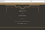 "Arabesque" - Wedding Website in Obsidian by Robert and Stella - Desktop Design