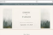 "Lakefront" - Wedding Website in Natural by Robert and Stella - Desktop Design