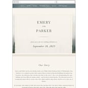 "Lakefront" - Wedding Website in Natural by Robert and Stella - Mobile Layout