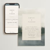 "Lakefront" - Wedding Website in Natural by Robert and Stella - Match Your Stationery
