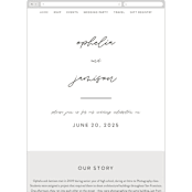 "Destination" - Wedding Website in Mist by Lori Wemple - Mobile Layout