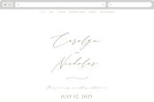 "Napa" - Wedding Website in Golden by Kelly Schmidt - Desktop Design