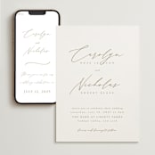 "Napa" - Wedding Website in Golden by Kelly Schmidt - Match Your Stationery