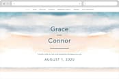 "Sea and Sand" - Wedding Website in Cortez by Jenny Partrite - Desktop Design