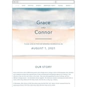 "Sea and Sand" - Wedding Website in Cortez by Jenny Partrite - Mobile Layout