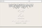 "FancySchmancy" - Wedding Website in Classic by Jen Owens - Desktop Design