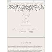 "FancySchmancy" - Wedding Website in Classic by Jen Owens - Mobile Layout