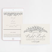 "FancySchmancy" - Wedding Website in Classic by Jen Owens - Match Your Stationery