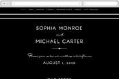 "Vesperum" - Wedding Website in Slate by GeekInk Design - Desktop Design