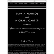 "Vesperum" - Wedding Website in Slate by GeekInk Design - Mobile Layout