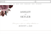 "floral corner" - Wedding Website in Marsala by Cass Loh - Desktop Design