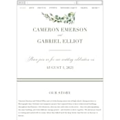 "Ensconce" - Wedding Website in Leaf by Kristie Kern - Guest Management