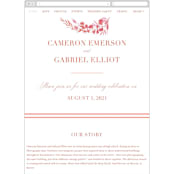"Ensconce" - Wedding Website in Leaf by Kristie Kern - Mobile Layout