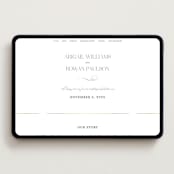 "Initialed" - Wedding Website in Chantilly by Jessica Williams - Desktop Design