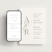 "Initialed" - Wedding Website in Chantilly by Jessica Williams - Match Your Stationery