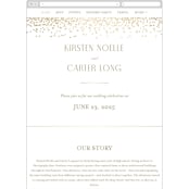 "glitter arch" - Wedding Website in Champagne by Design Lotus - Mobile Layout