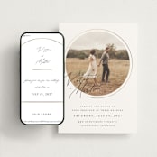 "Encircled Love" - Wedding Website in Silk by Kelly Schmidt - Match Your Stationery