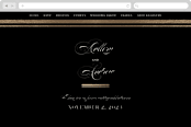"Formal" - Wedding Website in Onyx by Jessica Williams - Desktop Design