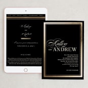 "Formal" - Wedding Website in Onyx by Jessica Williams - Match Your Stationery